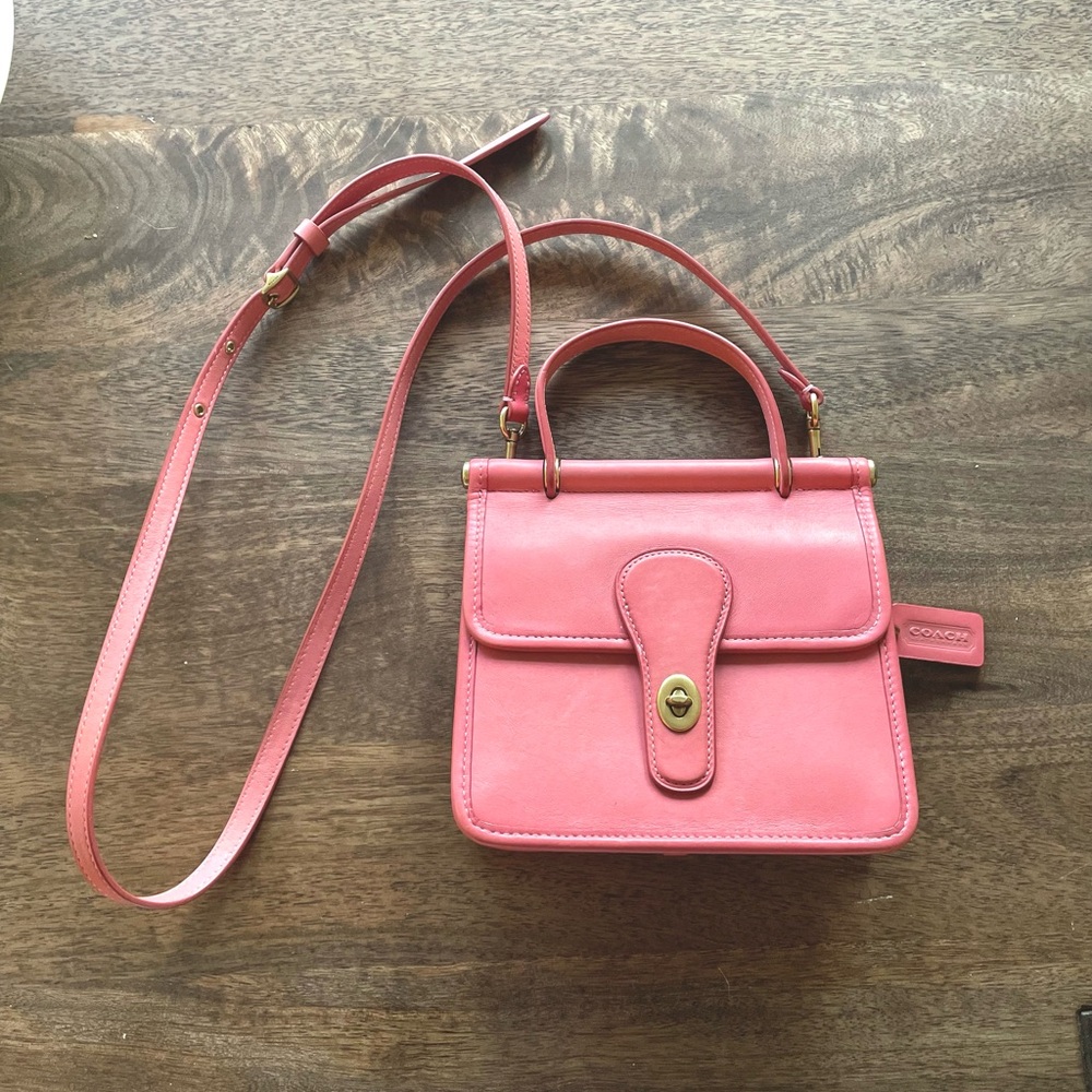 COACH WILLIS TOP HANDLE 18 TAFFY PINK 90s Vibes CROSSBODY BAG